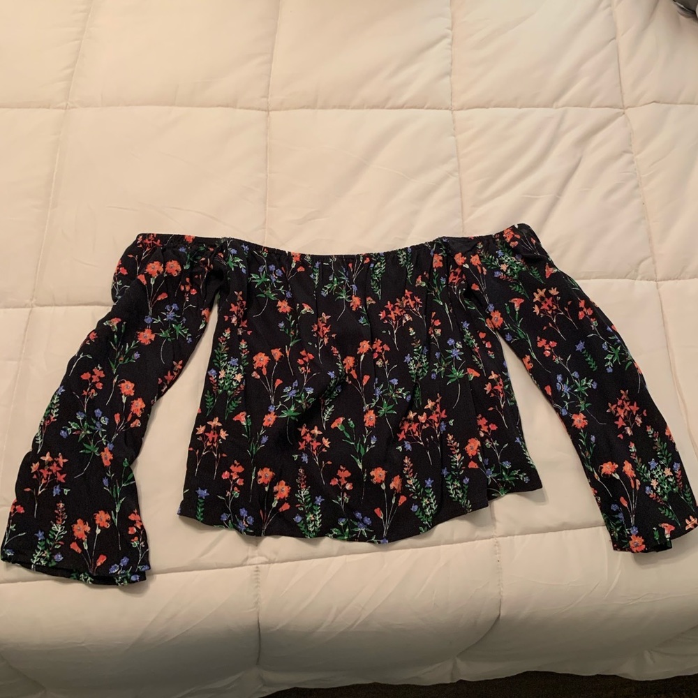 Off the shoulder floral top